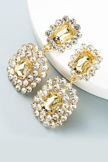 Pendientes de Fiesta Con Cuentas Dorado